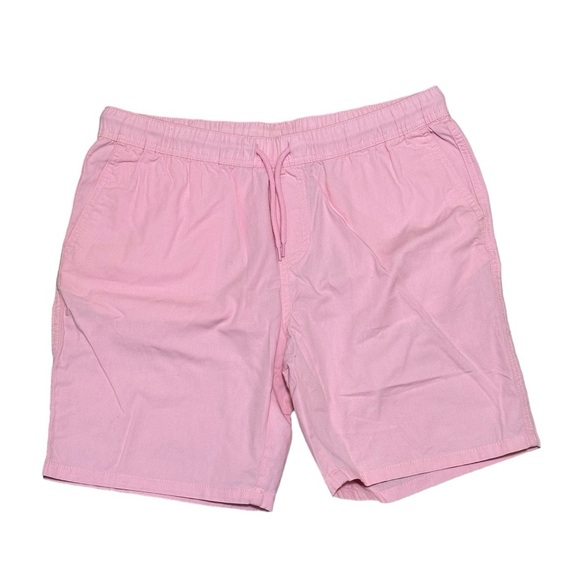 Women’s H&M Medium Shorts Khakis Chino Pink Elastic Waistband Drawstring NWT - Picture 3 of 11